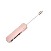 Type C USB Adapter,Dream Wings USB Type C Convertor Cable Memory Card Reader HUB with 2 USB 3.0 +1SD+1Micro SD Ports for Apple New MacBook 12 inch / 2016,2017 MacBook Pro 13 inch 15 inch (Rose Gold)