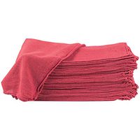 BOX USA BBR110 Box of Rags, Pounds Load Capacity, 14" Length, 14" Width," Thick, Red (Pack of 60)
