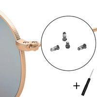 CEYDEY Replacement Gunmetal Screws for Ray-Ban Aviator RB3025 3025 Sunglasses Repair Kit (Set of 4),Bonus Screwdriver