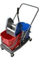 Janico 1014 Double Mop Bucket with Down Press Wringer