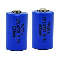 1/2AA Size Lithium Batteries CR14250 (3.0V & 600 mAh) 2 Pack