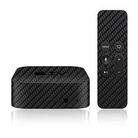 iCarbons Black Carbon Fiber Skin for Apple TV 4th Gen. / Remote Skin Included 4th Generation