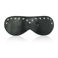 Briviee PU Leather Black Blindfold Mask Eye Mask for Halloween Stage Props Kit for, Kit