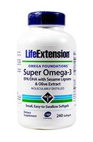 LIFE EXTENSION SUPER OMEGA 3 EPA DHA WITH SESAME LIGNANS AND OLIVE FRUIT EXTRACT 240