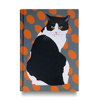 Leslie Gerry Black and White Cat Journal