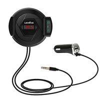 LENOGE 4.1 FM Wireless Bluetooth Transmitter Car Kit with USB Fast Charging Port, Automotive Wireless Radio Adapter Music Player Hands Free calling Multifunctional Air Vent Phone Holder