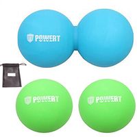 Gtopart Dual Self Massage Ball,Lacrosse Balls for Trigger Point and Deep Tissue Therapy of Feet, Hands, Back (Blue)