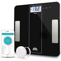 SENSSUN Smart Scales,Bathroom Scales Bluetooth Digital Weighing Scales Body Fat Scales Body Composition Monitor Electronic BMI Scales for Weight Loss Fitness Tracking with APP,FDA Approved (Black-01)