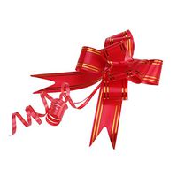 SUPVOX 20PCS Pull Bows Gift Knot Ribbons String Bow for Wedding Gift Wrapping Decor Red