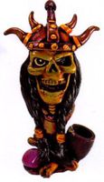 The Viking Skull Smoking Collectible Novelty Tobacco Pipe