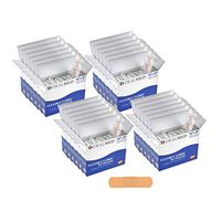 Dealmed Sterile Flexible Fabric Adhesive Bandages with Non-Stick Pad, 3/4"x 3", 100 Count (24 Pack)