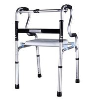 CW&T WW Elderly Walkers Aluminum Alloy Disability Rehabilitation Training Foldable Telescopic Medical Assistance Four Legs Pacers, B