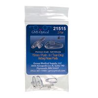 GMS Optical« Soft Silicone Tear Drop Air Bag Nose Pads Sold in Pairs Push in - Size 11mm,12mm,13mm,14mm,15mm (2 Pair, 15MM Push in)