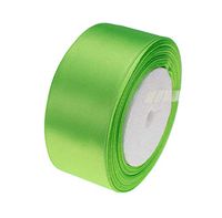 ATRibbons 25 Yards 1-1/2 inch Wide Satin Ribbon Perfect for Wedding,Handmade Bows and Gift Wrapping (Apple Green)