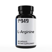 L-Arginine Capsules, Under 10 Dollars, 60 Capsules, Energy Boosting, Build Muscle, No Additives or Fillers, Lab-Tested for Purity, Made in USA, Satisfaction 100% Guaranteed, 949