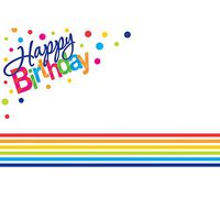 Burton + Burton Happy Birthday Enclosure Cards, Pack of 50