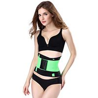 Women's Latex Waist Trainer Corset - Sport Girdle Belt - Neoprene Sauna Sweat Slimming Body Shaper Belt for Weight Loss,Fitness,Body Shaper,Butt Lifter Tummy Control (Green, Small)