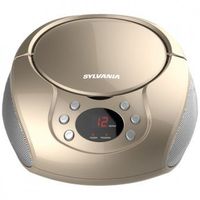 SYLVANIA SRCD261-B-CHAMPAGNE Portable CD Players with AM/FM Radio (Champagne)