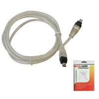 HQRP IEEE 1394 4pin to 4pin Cable / Cord compatible with Panasonic PV-DV952 PV-GS100 PV-GS12 PV-GS120 Camcorder plus HQRP LCD Screen Protector