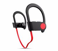 ActiveAcoustics SIII Sport Wireless / Bluetooth Headphones with Mic, CVC6.0 Noise Reduction Technology for Gym Running Biking Walking Workout (Black/Red)