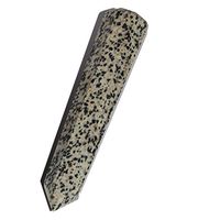 Crocon Dalmatian Healing Stick for Energy Generator Reiki Healing Chakra Balancing Aura Cleansing EMF Protection Spiritual Meditation Devotional Decor Gift Size: 4-4.5 Inch