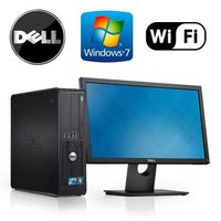 Dell OptiPlex 755 19-Inch LCD monitor (2.0 GHz Intel Dual-Core CPU, 4GB DDR2, 160GB HDD, Windows 10 Home) Black/Silver - (Certified Refurbished)