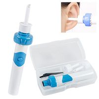 Vinmax Electric Automatic Vacuum Ear Cleaner Ear Wax Safe Remover Vibration Removal Cleaning Easy Painless Tool (Blue)