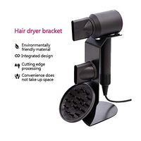 FOONEE Dyson Hair Dryer Holder,3 in 1 Aluminum Alloy Wall Mount Holder for Dyson Supersonic Hair Dryer Diffuser and Nozzles,Magnetic Wall Bracket Holder for Bathroom Bedroom-Silver