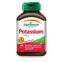 Jamieson Potassium 100 mg, 100 caplets