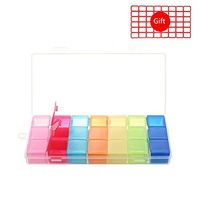 HEACI Portable Weekly Pill Organizer 7 Day(3 Times a Day) Travel Pill Box for Vitamin, Fish Oil, Supplements