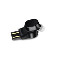 Mini Bluetooth Earphone, X12 Invisible Wireless Headphone in-Ear Earbud with Microphone, 6 Hours Playing Time Car Headset Magnetic Earpiece USB Charger for iPhone Samsung Smartphone (Black)