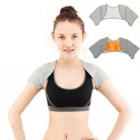 ViewHuge Winter Bamboo Charcoal Warm Shoulder Therapy Support Brace Belt For Back Posture Corrector Massager For Men Women Relieve Pain