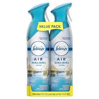 Febreze Odor-Eliminating Air Freshener, Bora Bora Waters, Pack of 2, 8.8 oz Each