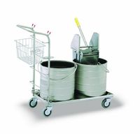 #5 Series Double Bucket Mopping Unit Tank Capacity: 6 Gal