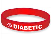 Diabetic-Silicone Medical Alert Bracelet