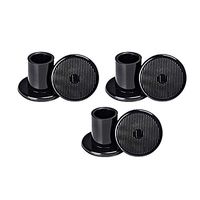 3 Pairs Black High Heel Protectors - Heel Stoppers Anti-Slip Reduce Noise Heel Repair Caps Covers L