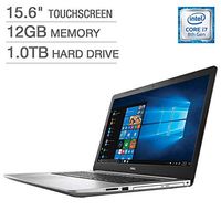 2019 Dell Inspiron 15 5000 5570 Intel Core i7-8550U 12 GB DDR4 1TB HDD 15.6" Full HD Touchscreen LED Silver Laptop (Renewed)