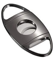 Cigar Cutter Stainless Steel Super Sharp Double Blade Cutter in Gift Box,26mm Max. Cigar Diameter Guillotine Cigar Cutter (Gun Black)
