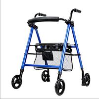 Elderly Walker/Trolley/Can sit/Travel/Walker/Portable/Folding/Multi-Function/Walking aid/with Adjustable Height
