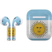 Skinit Decal Audio Skin for Apple AirPods with Wireless Charging Case - Officially Licensed Skinit Originally Designed Argentina Flag Distressed Design