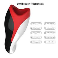 FEEYAA Men's Wireless Hand Massager Men's Toys 3D Realistic Textured Tongue Blowing Cup, with Various Modes of Neck and Shoulder Massage