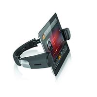 WizSpander Portable Bluetooth Stereo Speaker and Multi-Angle Foldable Stand for iPads, Tablets and All Other Smart Devices with Bluetooth and NFC Capability - Black