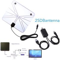 Antenna Amplifier, HD Digital Indoor TV Antenna Version Indoor Powerful HDTV Amplifier Signal Booster 80 Miles Range Support 4K 1080p VHF-Noctilucent (S13)
