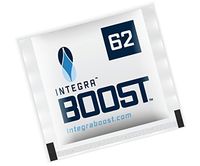 Integra Boost 62 Percent RH - 8 Gram, 36-Pack 2-Way Humidity Control, Small Humidor Packs - Free Reusable Smell Proof Bag