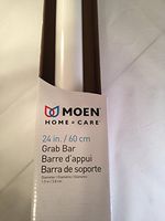 MOEN/FAUCETS LR8924W Home Care Glacier 24" Concealed Screw Grab Bar