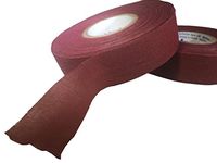Sports Tape Athletic Tape (Hockey Lacrosse Stick Tape, Baseball Bat Tape) 2 Pack (Maroon, 1" x82 Feet)