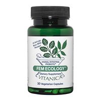 Vitanica FemEcology, Vaginal and Intestinal Probiotic Support, Vegetarian, 30 Capsules