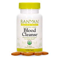 Banyan Botanicals Blood Cleanse Tablets – Organic Supplement with Manjistha & Turmeric – Blood Cleansing Herbs for Detox, Healthy Circulation & Skin* – 90 Tablets – Non GMO Sustainably Sourced Vegan