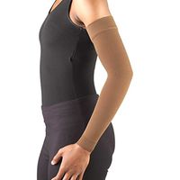 Truform Lymphedema Compression Arm Sleeve, 20-30 mmHg Post Mastectomy Support, Brown, Medium