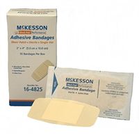 McKesson Performance Brand Adhesive Bandage Sheer Patch 2"X4" - Box of 50 - Model 16-4825 by McKesson